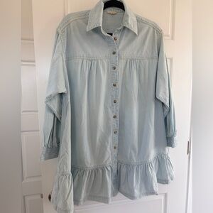 Pilcro Light Blue Tunic Dress